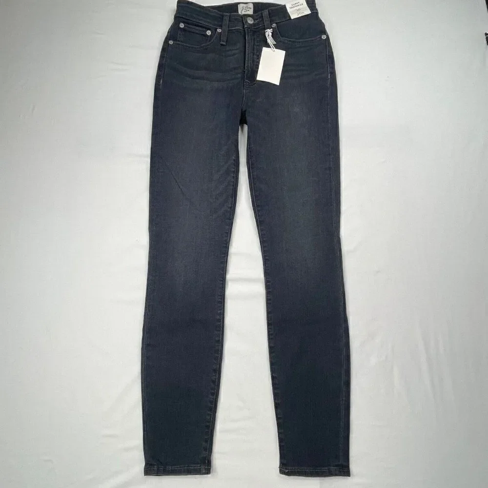 J. Crew Curvy Toothpick Skinny Jean Dark Wash NEW